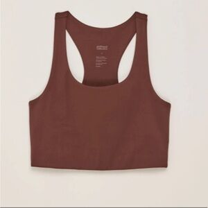 Girlfriend Collective Paloma Racerback sports bra-dark brown